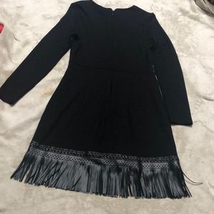 bebe Dresses - Bebe Fringed Black dress bebe Dresses - Bebe Fringed Black dress